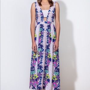 Mara Hoffman Purple cut out Maxi dress